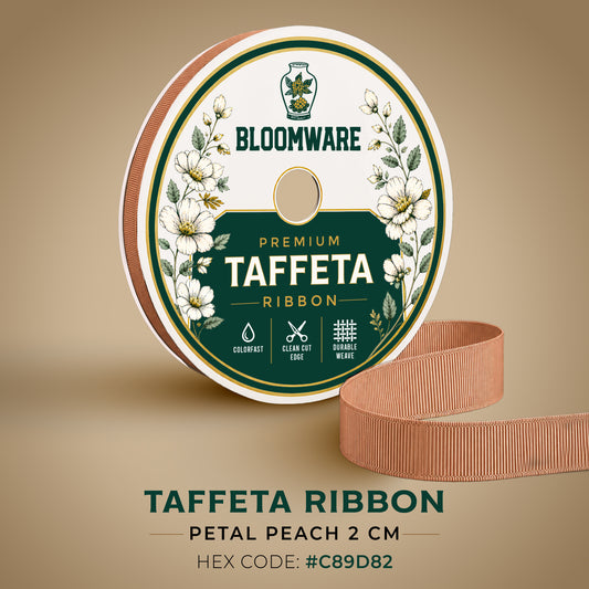 Taffeta™ Grosgrain Ribbon Petal Peach