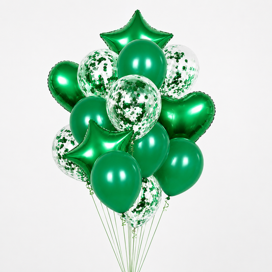 Floaty™ Balloon Bouquet Green
