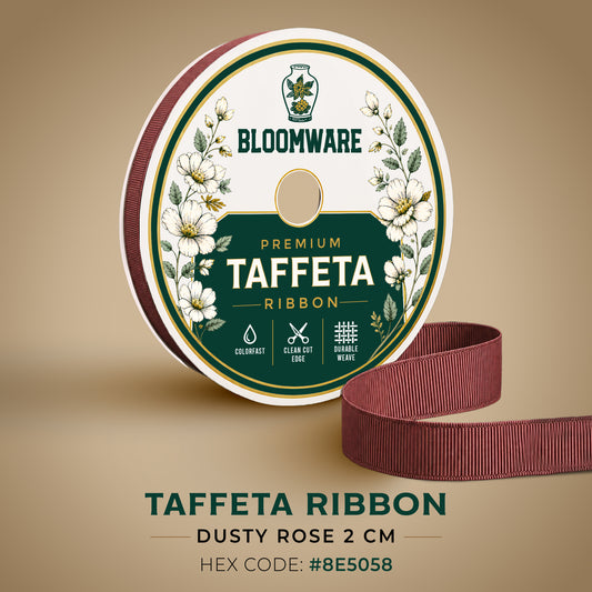 Taffeta™ Grosgrain Ribbon Dusty Rose
