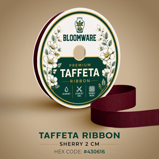 Taffeta™ Grosgrain Ribbon Sherry