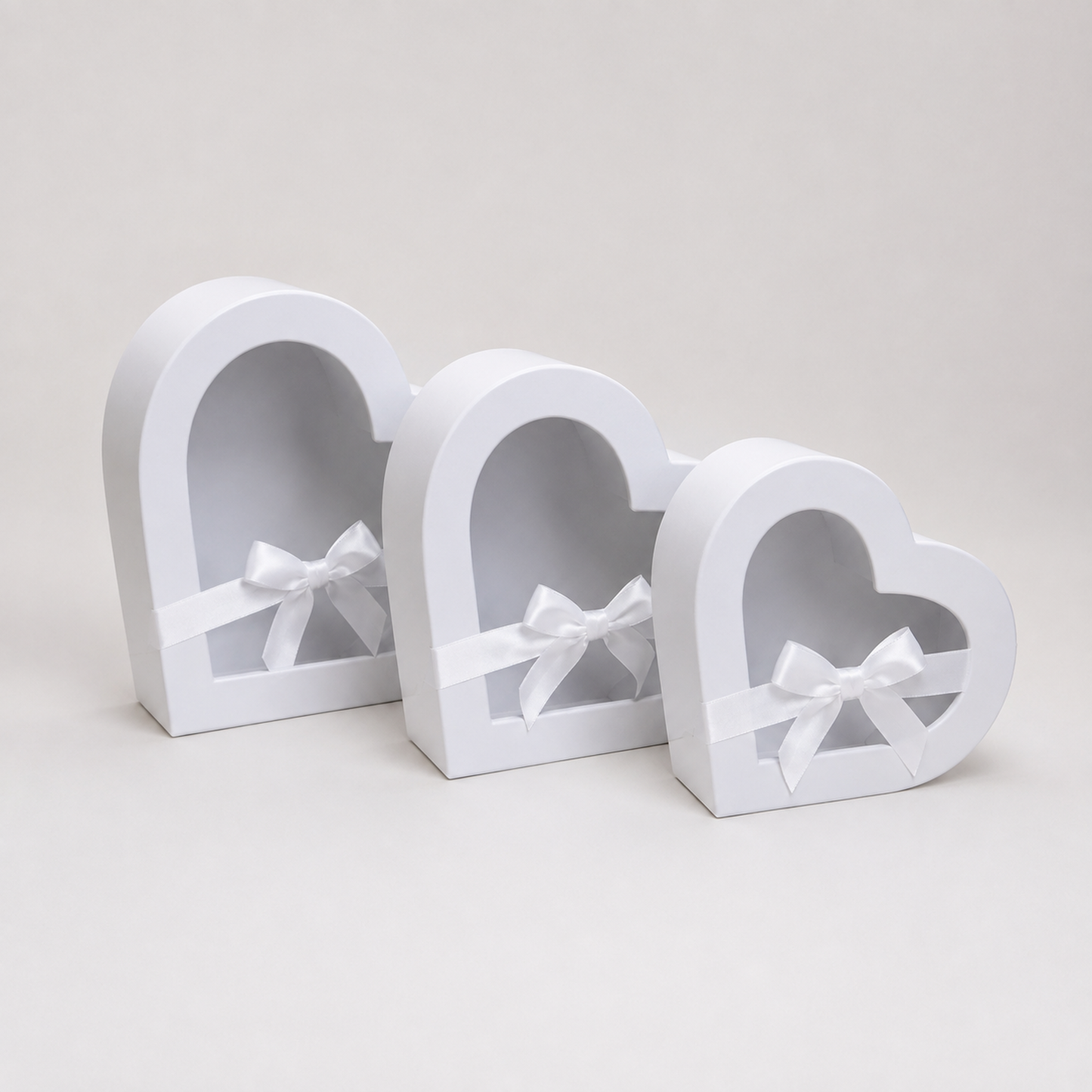 Flowerly Box™ Snow White Heart Window Box Set