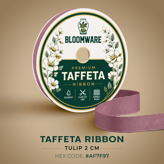 Taffeta™ Grosgrain Ribbon Tulip