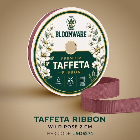 Taffeta™ Grosgrain Ribbon Wild Rose