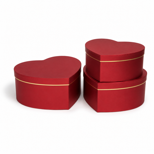 Flowerly Box™ Ruby Heart Box Trio