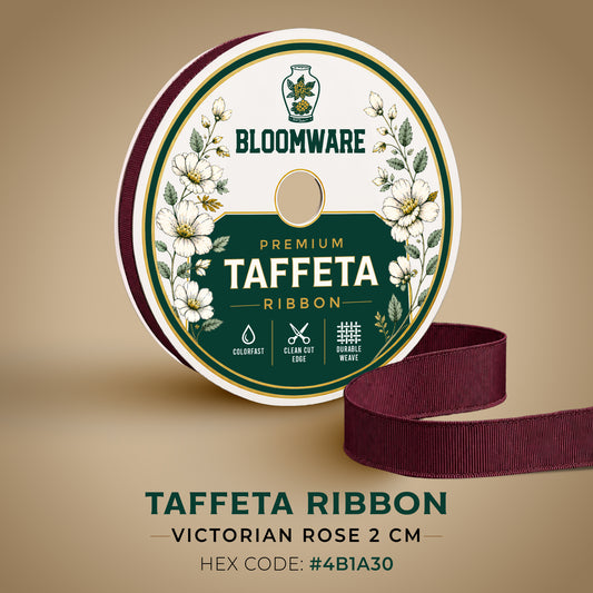 Taffeta™ Grosgrain Ribbon Victorian Rose