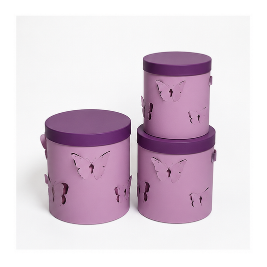 Flowerly Box™ Purple Butterfly Box Set