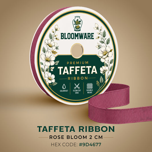 Taffeta™ Grosgrain Ribbon Rose Bloom