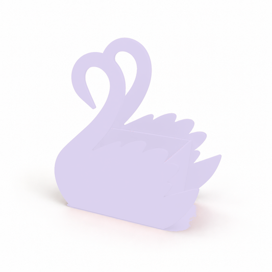 Flowerly Box™ White Lilac Swan Box