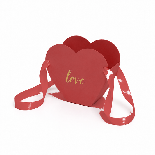 Flowerly Box™ Red Ribbon Heart Box