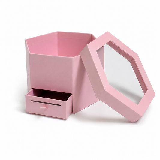 Flowerly Box™ Pink Hexagon Window Box