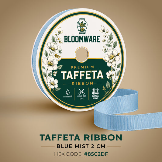 Taffeta™ Grosgrain Ribbon Blue Mist