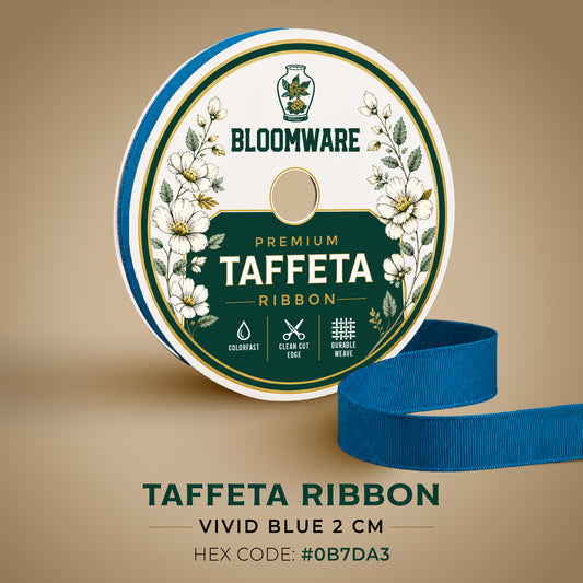 Taffeta™ Grosgrain Ribbon Vivid Blue