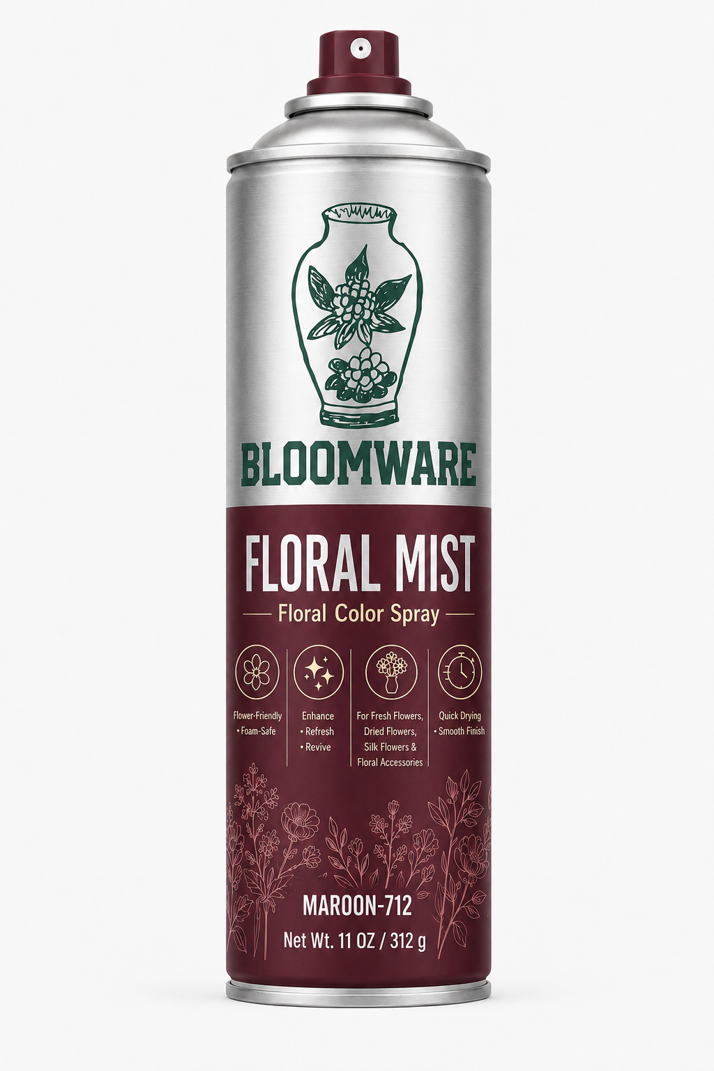 Floral Mist™ Deep Maroon