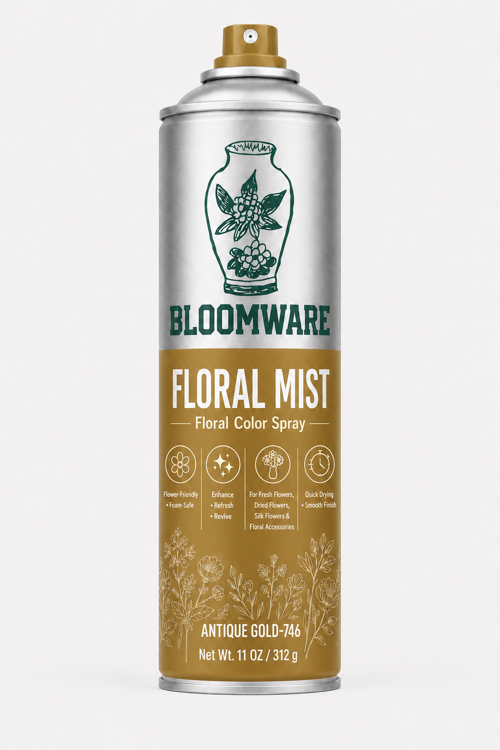 Floral Mist™ Antique Gold