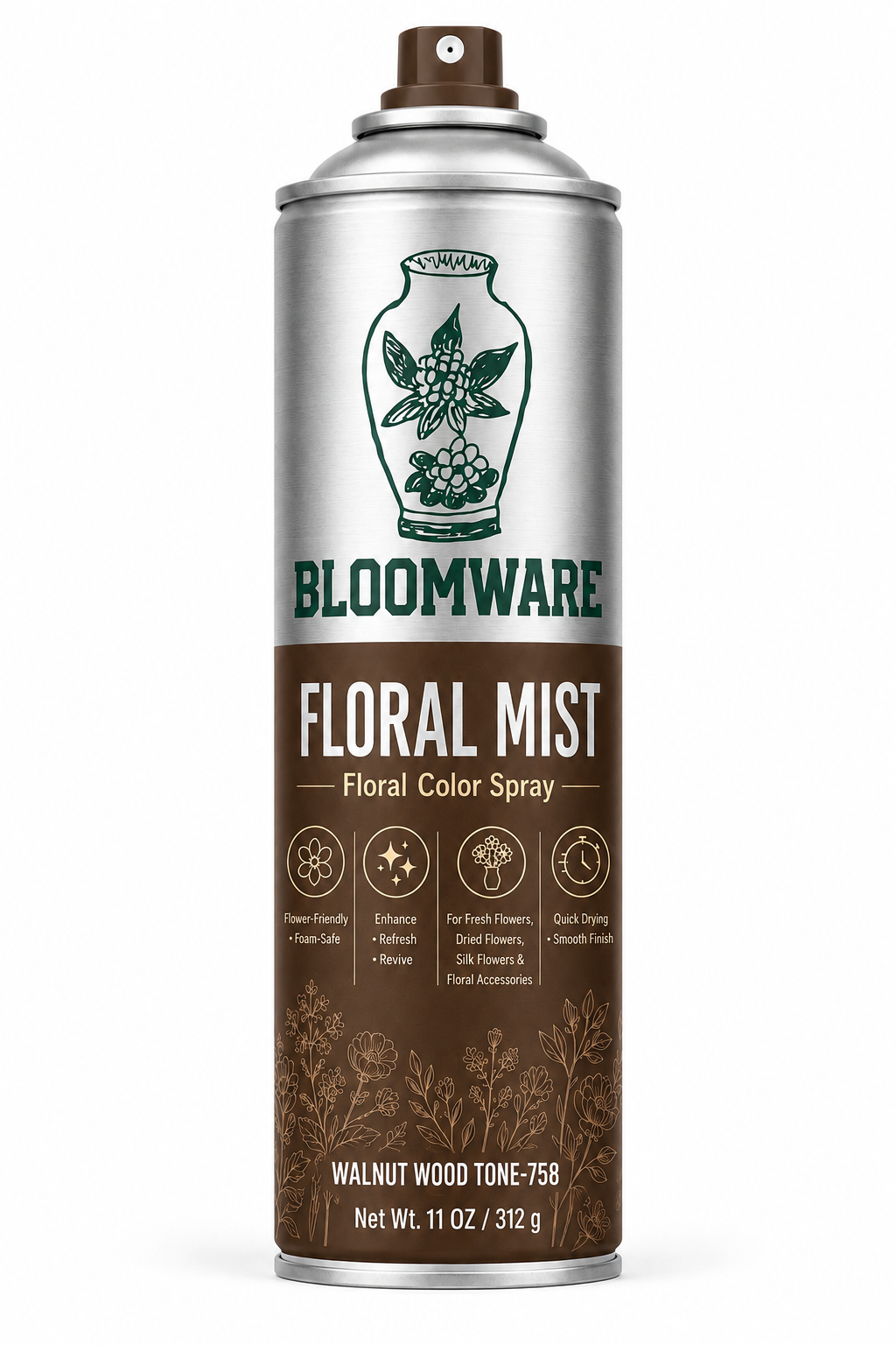 Floral Mist™ Natural Walnut Wood