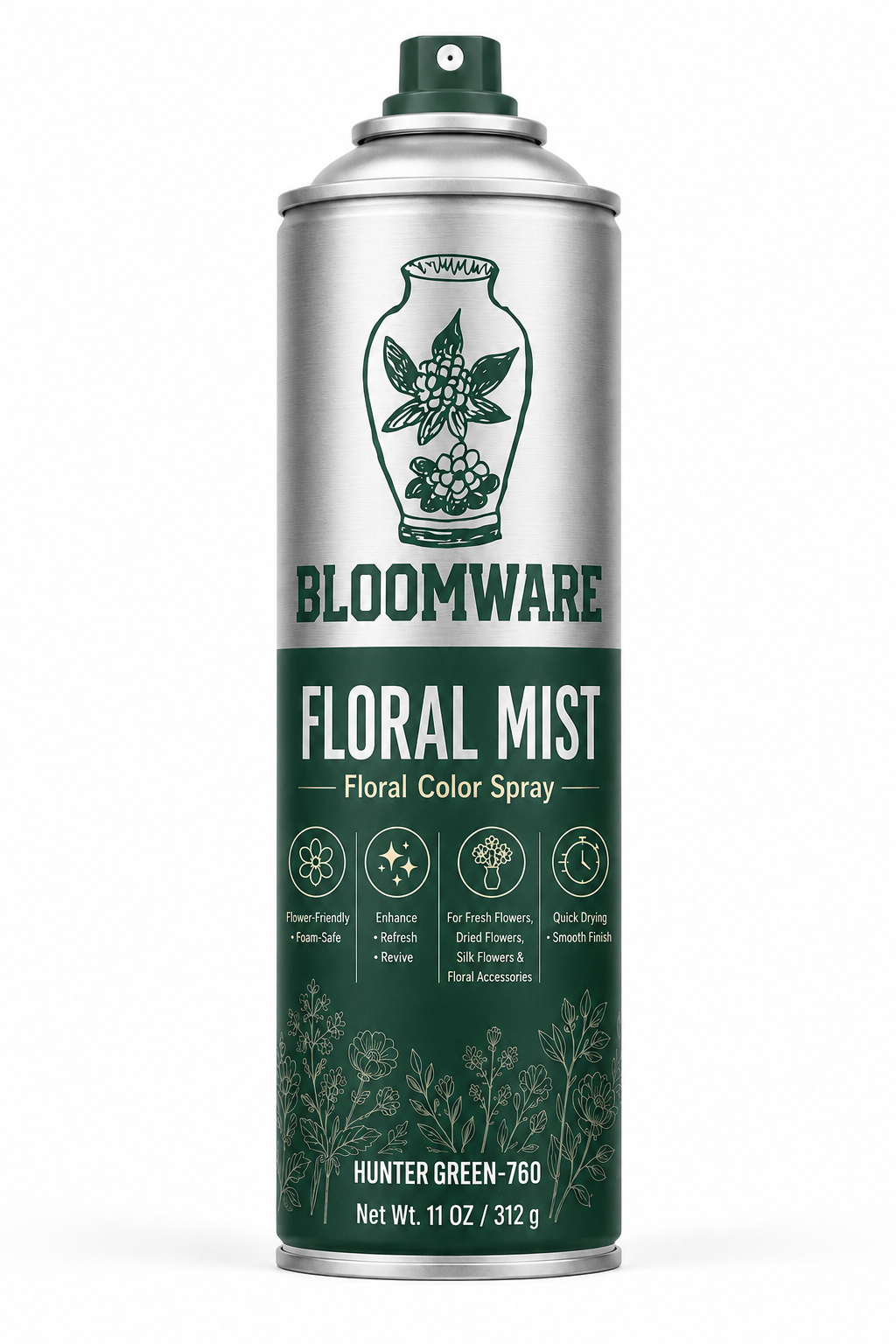 Floral Mist™ Hunter Green