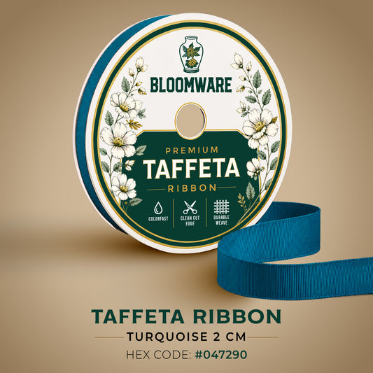 Taffeta™ Grosgrain Ribbon Turquoise
