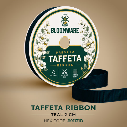 Taffeta™ Grosgrain Ribbon Teal