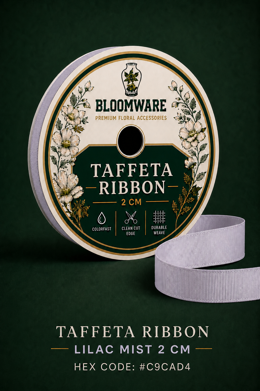 Taffeta™ Grosgrain Ribbon Lilac Mist