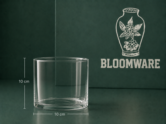 Vasen™ Cylinder Glass Vase 10 × 10 cm