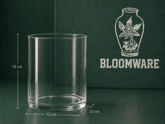 Vasen™ Cylinder Glass Vase 12 × 15 cm