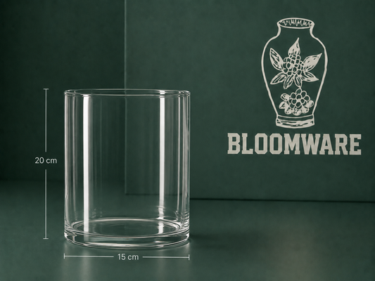 Vasen™ Cylinder Glass Vase 15 × 20 cm
