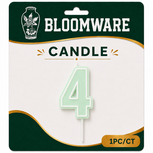 Bloomware Pastel Number Candle 4