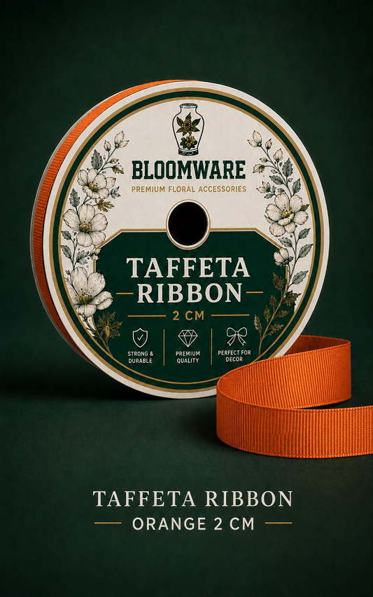 Taffeta Ribbon Orange (2CM)