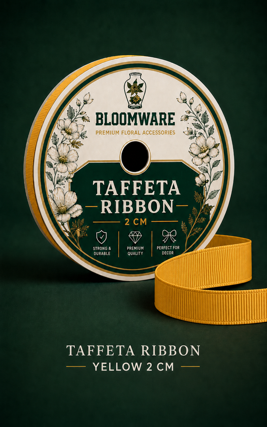 Taffeta Ribbon Yellow (2CM)
