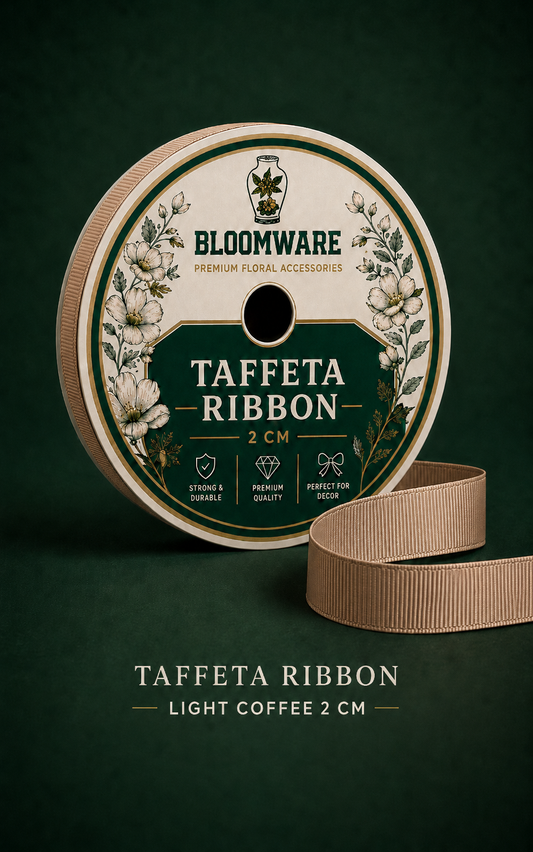 Taffeta Ribbon Light Coffee (2CM)