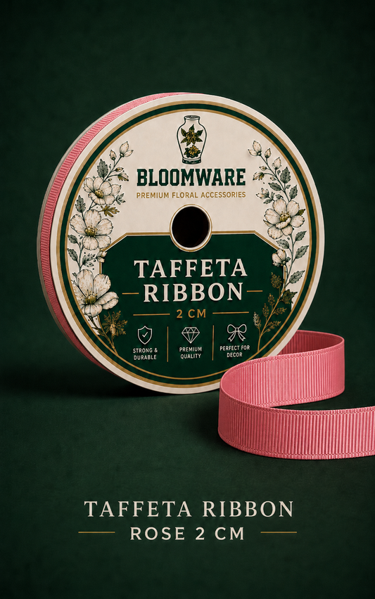 Taffeta Ribbon Rose (2CM)