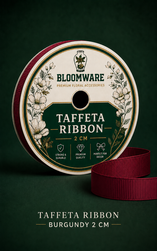 Taffeta Ribbon Burgundy (2CM)