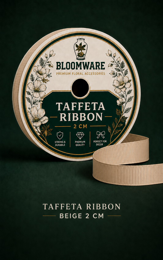 Taffeta Ribbon Beige (2CM)
