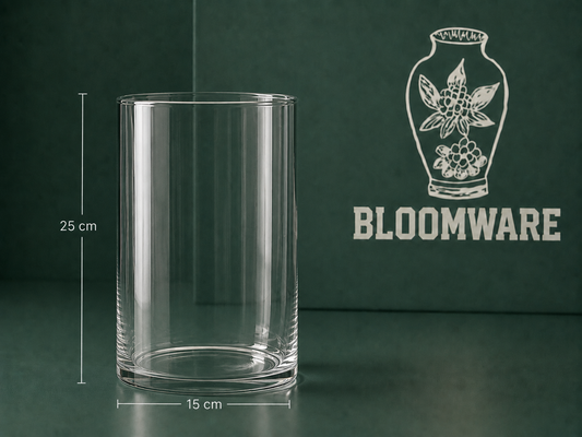Vasen™ Cylinder Glass Vase 15 × 25 cm