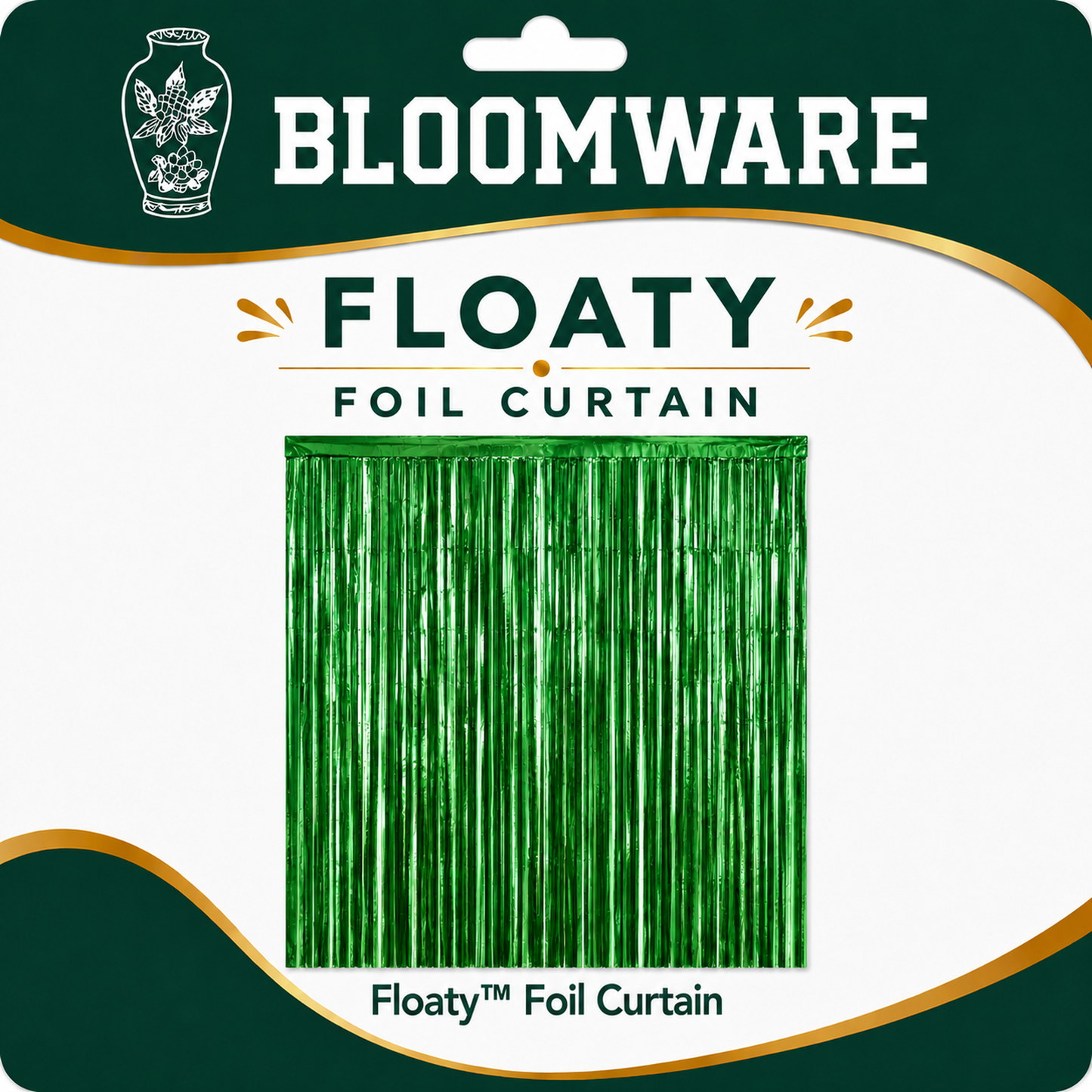 Floaty™ Foil Curtain Green