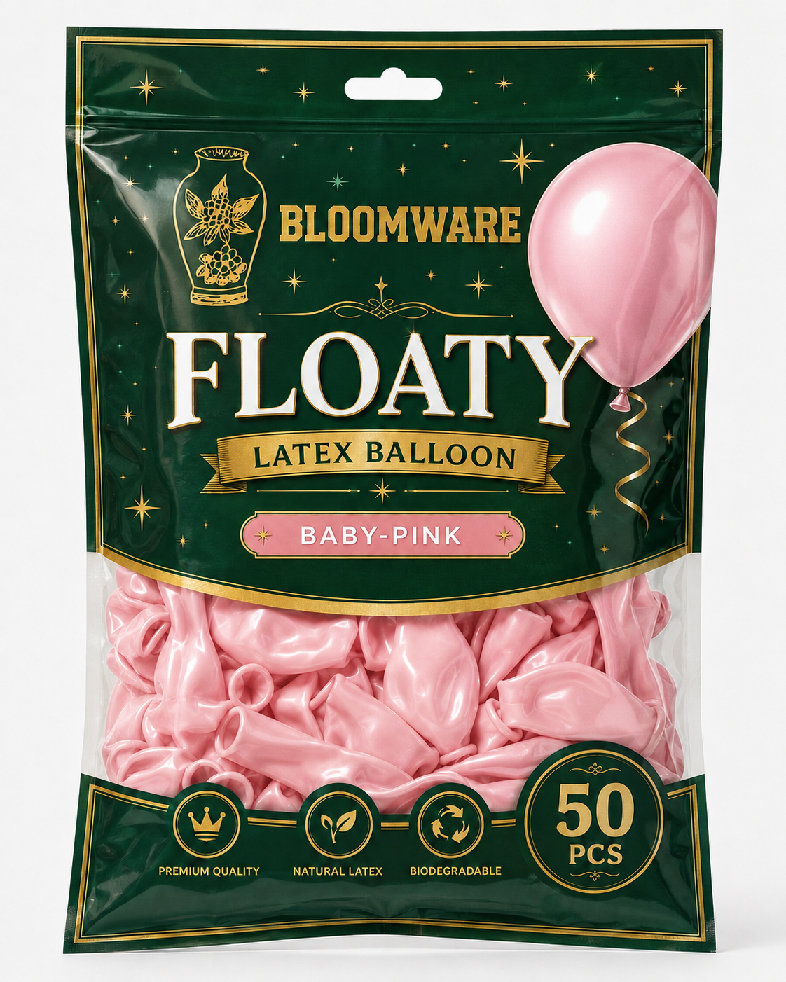 Floaty™ Latex Balloon Baby Pink