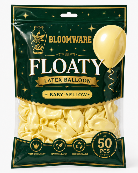Floaty™ Latex Balloon Baby Yellow