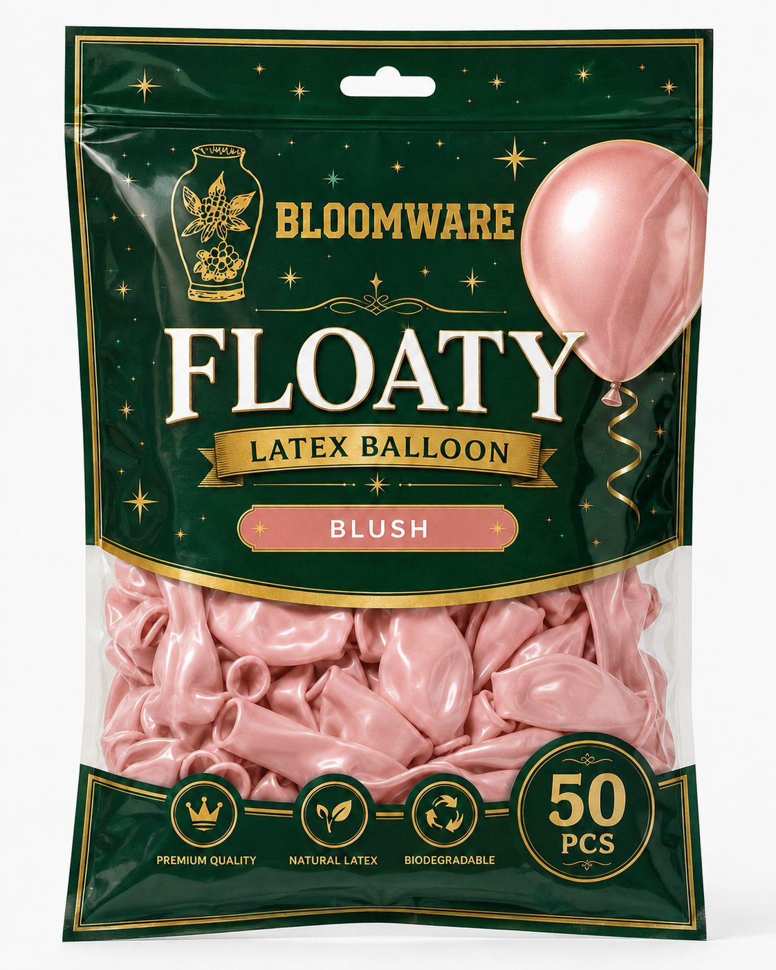 Floaty™ Latex Balloon Blush