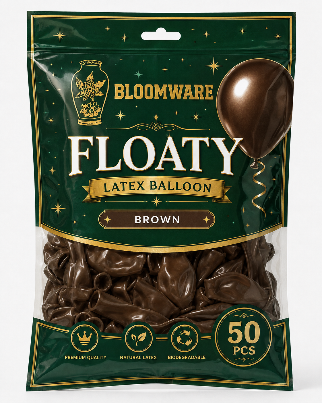 Floaty™ Latex Balloon Brown