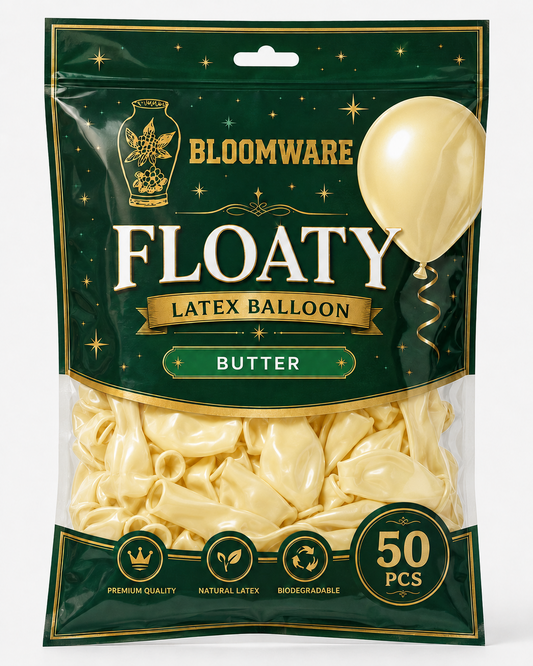 Floaty™ Latex Balloon Butter
