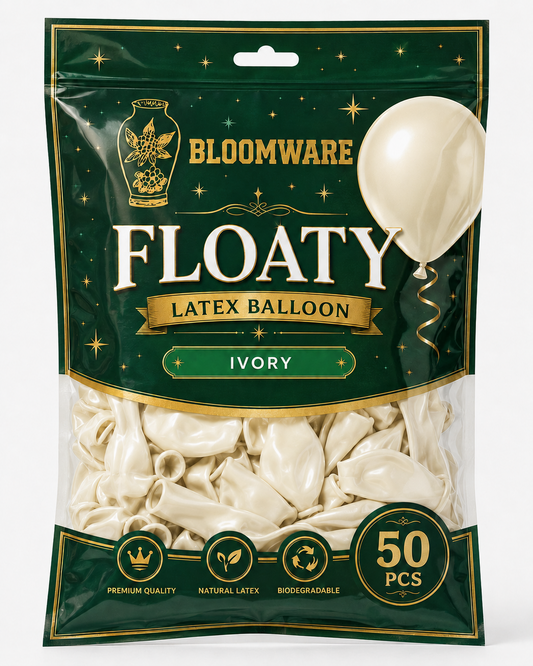 Floaty™ Latex Balloon Ivory