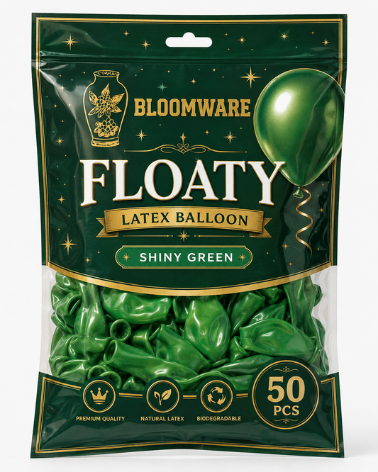 Floaty™ Latex Balloon Shiny Green