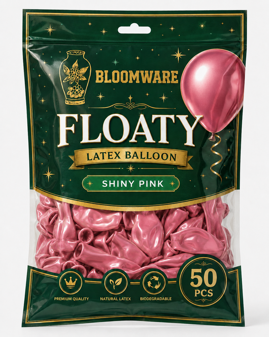 Floaty™ Latex Balloon Shiny Pink