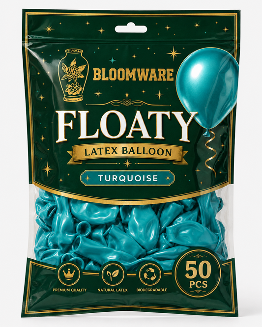Floaty™ Latex Balloon Turquoise