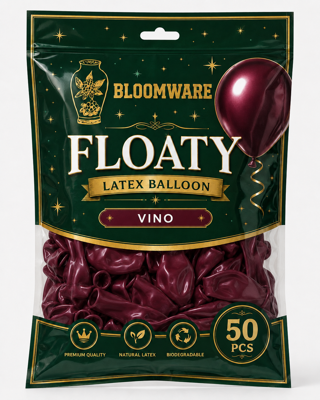 Floaty™ Latex Balloon Vino
