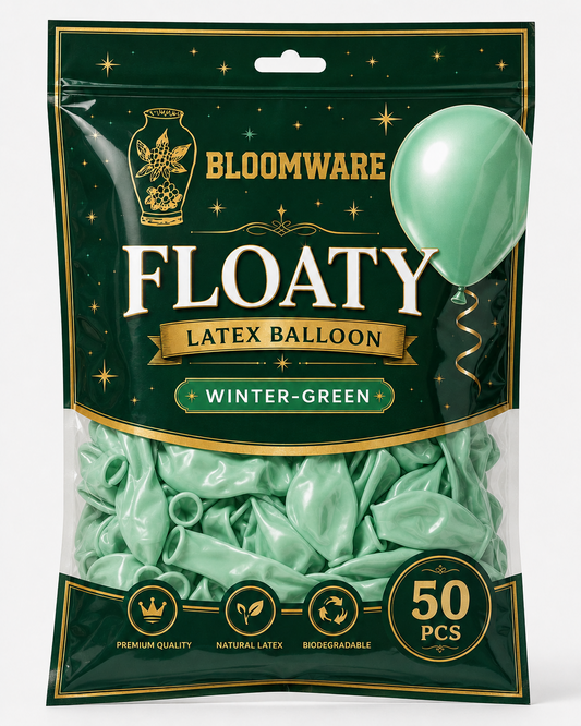 Floaty™ Latex Balloon Winter Green