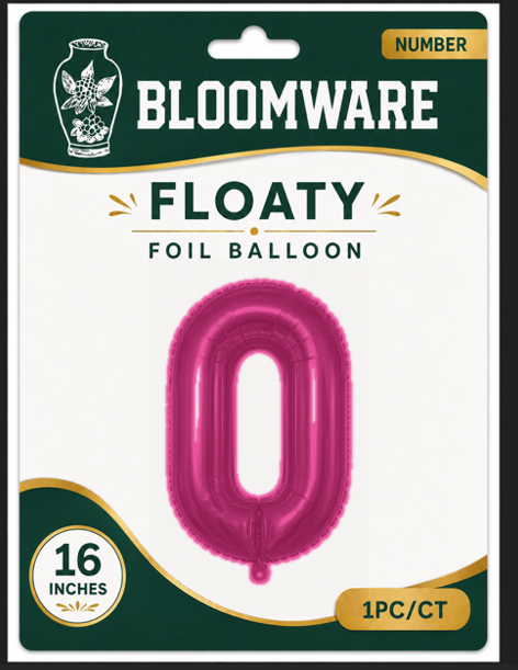 Floaty™ Number Balloon 0