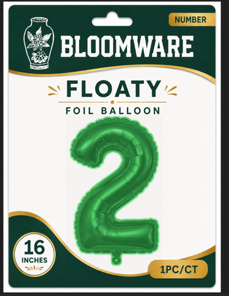 Floaty™ Number Balloon 2