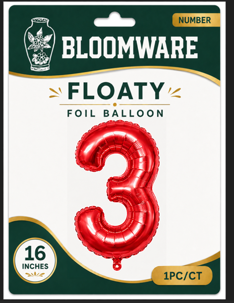 Floaty™ Number Balloon 3