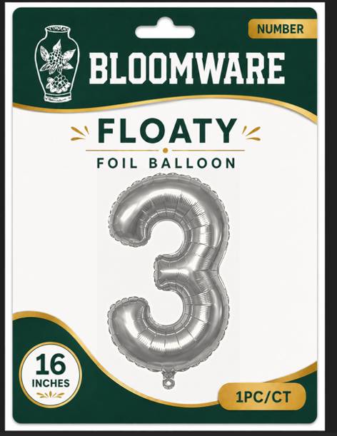 Floaty™ Number Balloon 3
